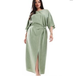 Midi Dress in Sage Green